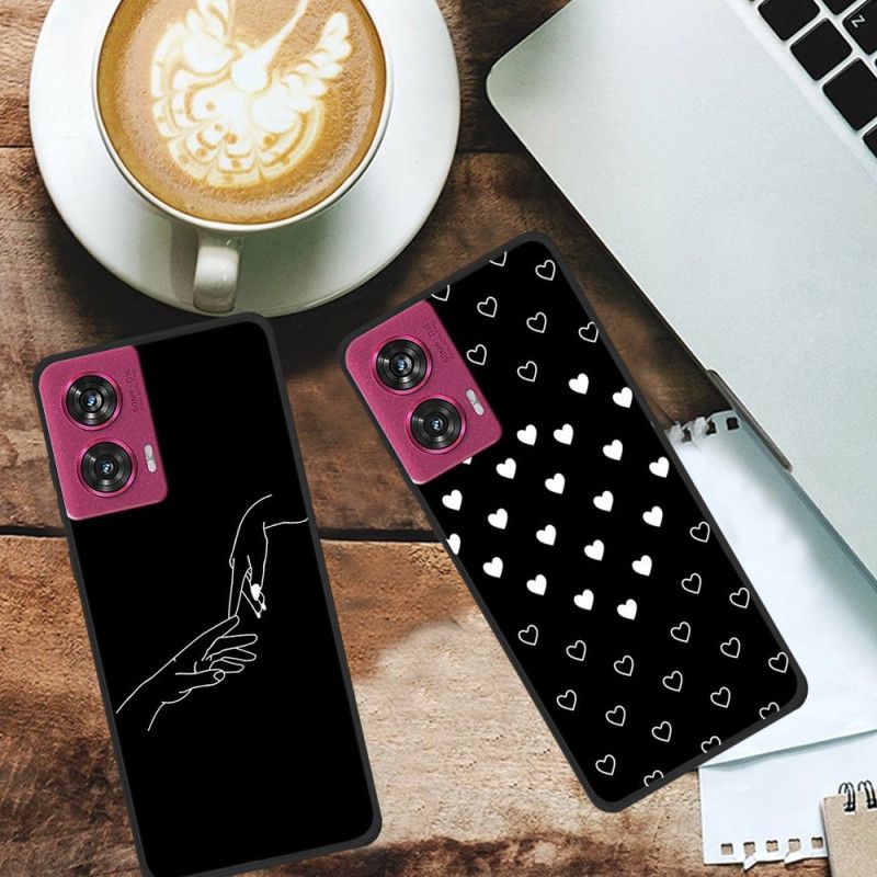 Coque Motorola Edge 50 Fusion Abstrait Bisous