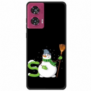 Coque Motorola Edge 50 Fusion Bonhomme de Neige