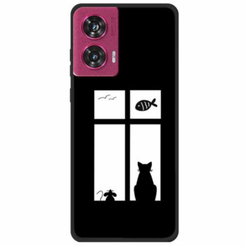 Coque Motorola Edge 50 Fusion Chat et Souris