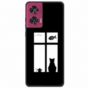 Coque Motorola Edge 50 Fusion Chat et Souris