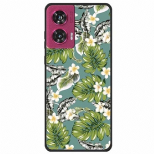 Coque Motorola Edge 50 Fusion Feuilles de Plantain