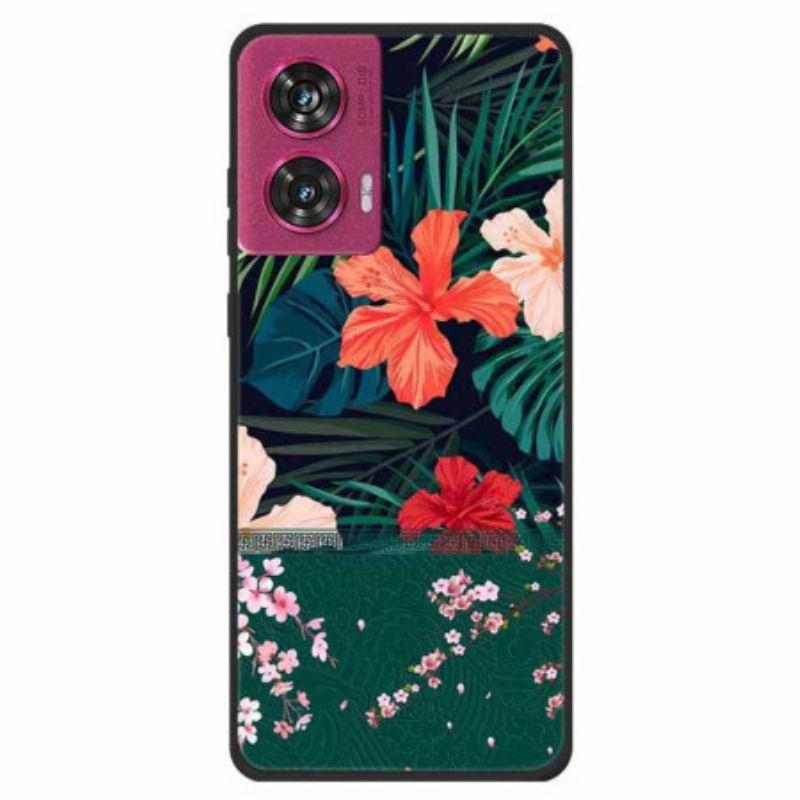 Coque Motorola Edge 50 Fusion Fleurs Colorées