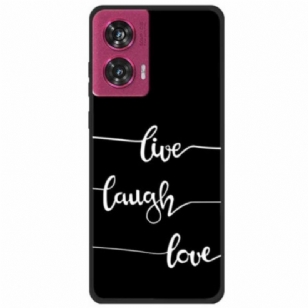 Coque Motorola Edge 50 Fusion Live Laugh Love