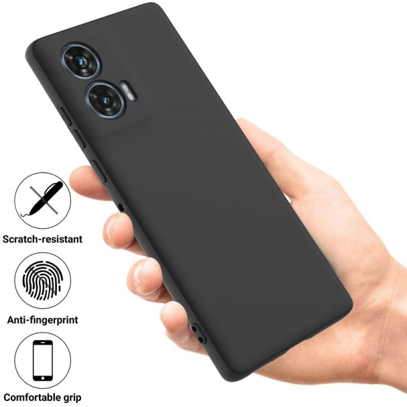 Coque Motorola Edge 50 Fusion Silicone Liquide à Lanière