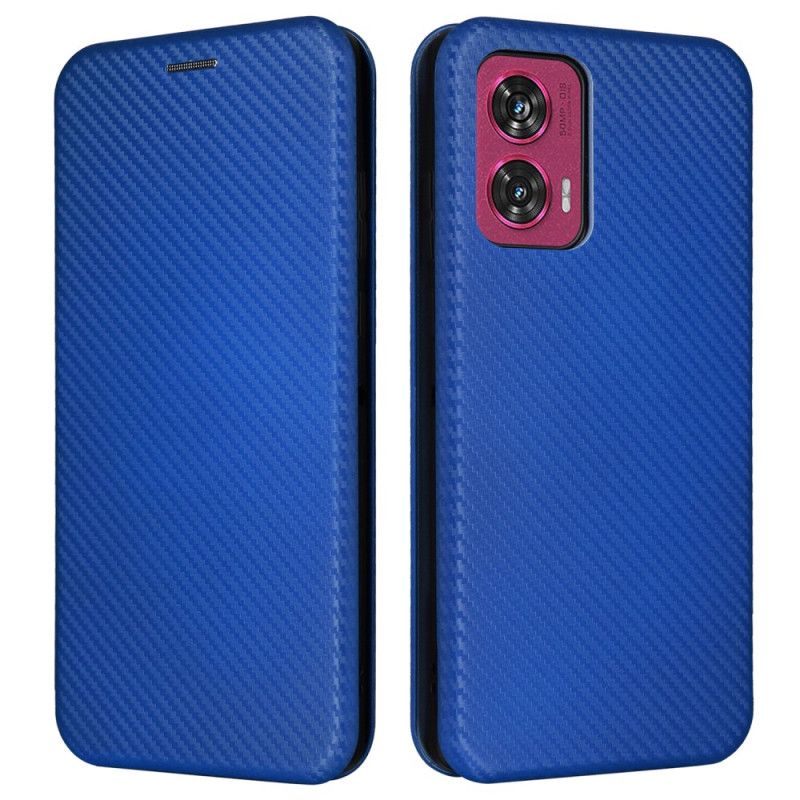 Flip Cover Motorola Edge 50 Fusion Fibre Carbone