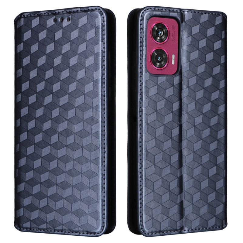 Flip Cover Motorola Edge 50 Fusion Losanges 3D