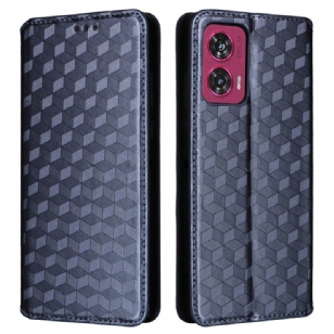 Flip Cover Motorola Edge 50 Fusion Losanges 3D