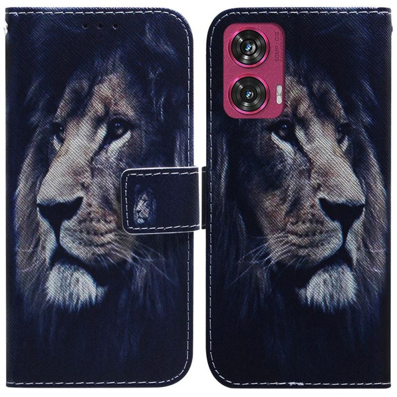 Housse Motorola Edge 50 Fusion Dreaming Lion