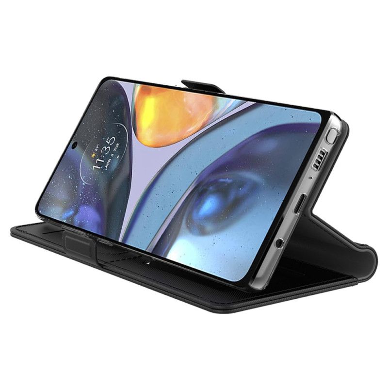 Housse Motorola Edge 50 Fusion Miroir Intégré et Porte-Cartes Amovible