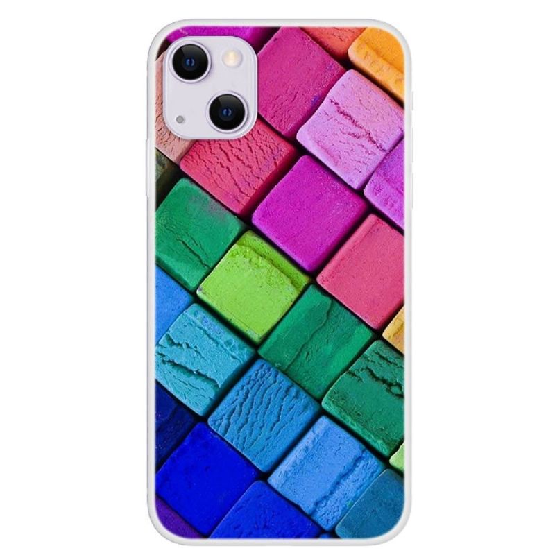 Coque iPhone 13 Blocs Colorés