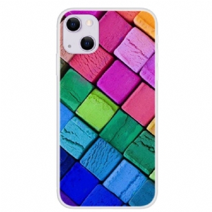 Coque iPhone 13 Blocs Colorés