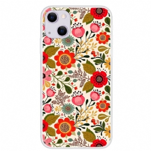 Coque iPhone 13 Fleurs Colorées