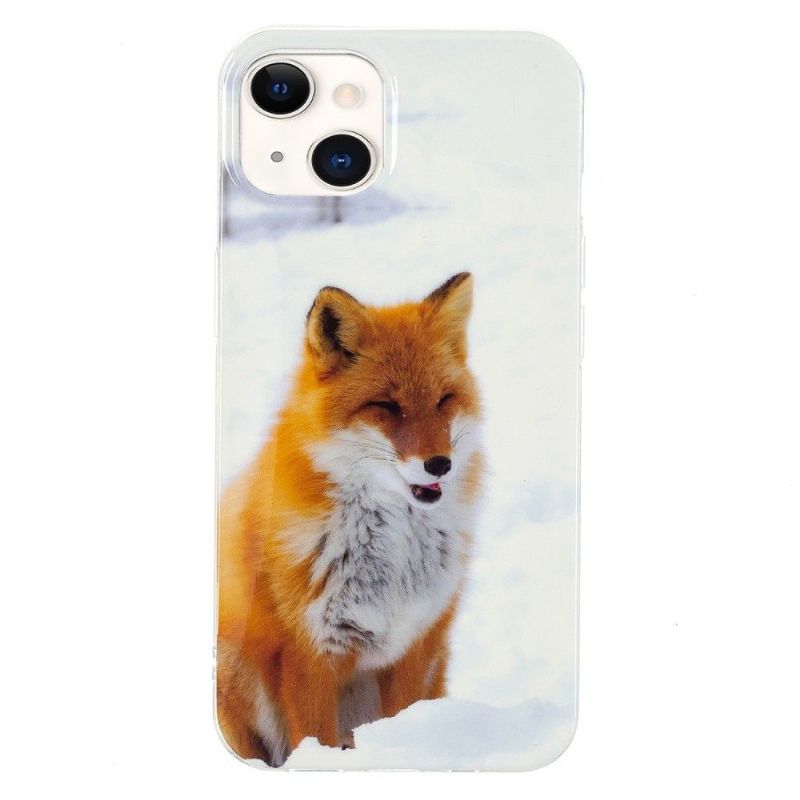 Coque iPhone 13 Fluorescente Renard roux