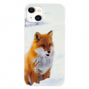 Coque iPhone 13 Fluorescente Renard roux