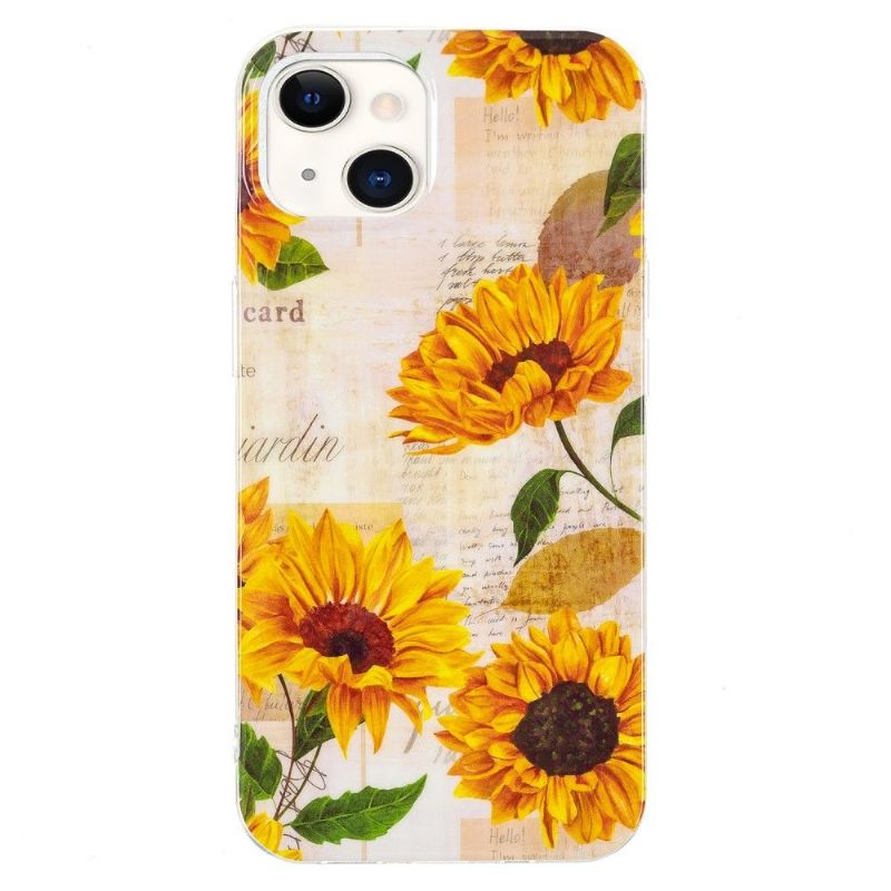 Coque iPhone 13 Fluorescente Tournesol Vintage