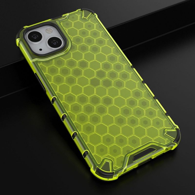 Coque iPhone 13 Honeycomb protectrice à cordon