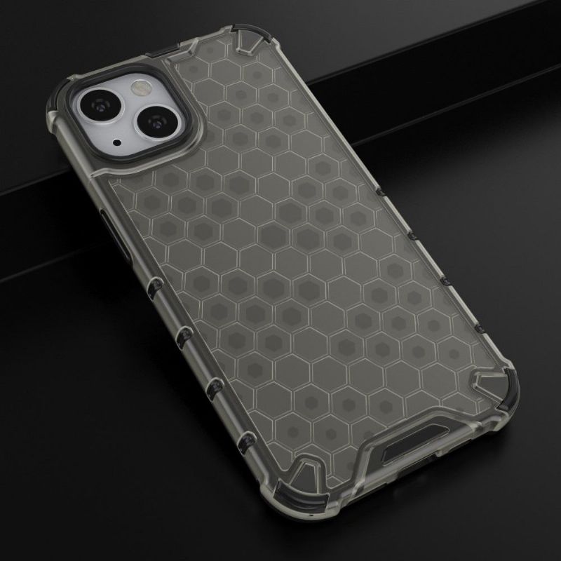 Coque iPhone 13 Honeycomb protectrice à cordon