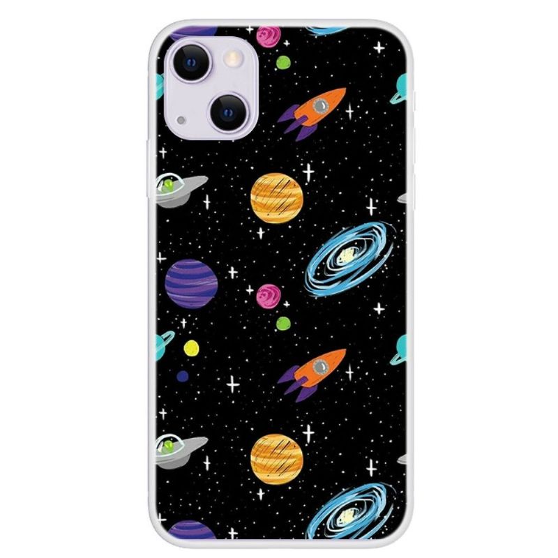 Coque iPhone 13 illustration espace