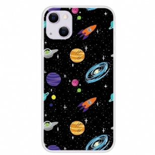 Coque iPhone 13 illustration espace