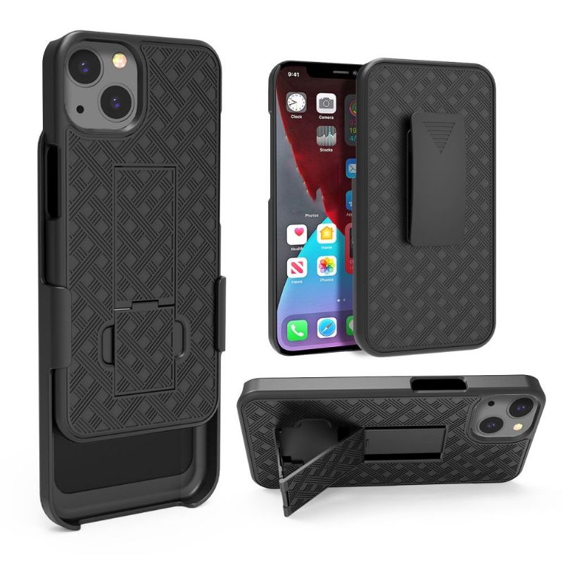 Coque iPhone 13 intégrale avec clip ceinture