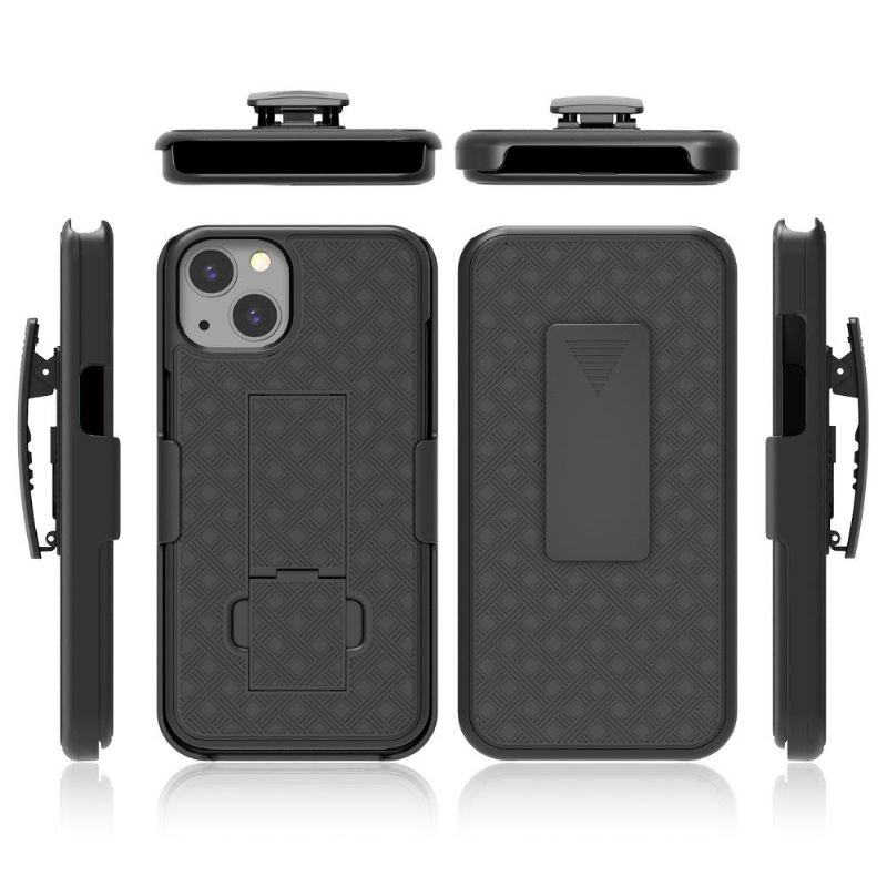 Coque iPhone 13 intégrale avec clip ceinture