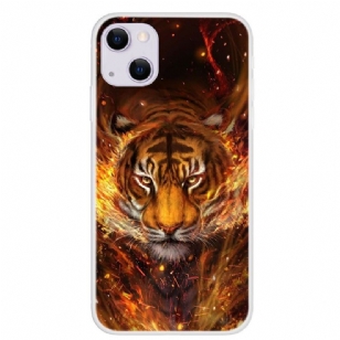 Coque iPhone 13 Tigre de feu