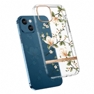 Coque iPhone 13 Transparent Fleurs