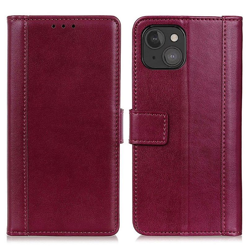 Housse iPhone 13 Cerena Folio simili cuir