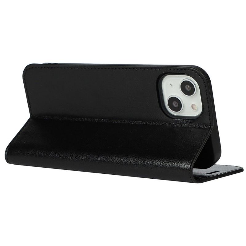 Housse iPhone 13 Cuir Porte Cartes Fonction Support