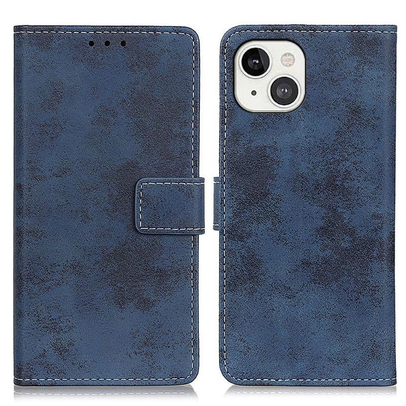 Housse iPhone 13 Cyrius simili cuir vintage