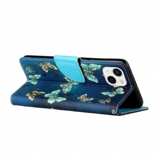 Housse iPhone 13 papillons volants