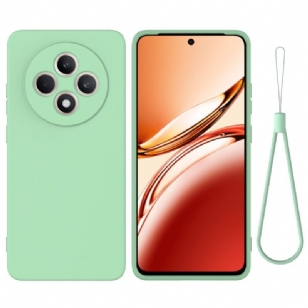 Coque Oppo Reno 12 F 5G Silicone Liquide à Lanière