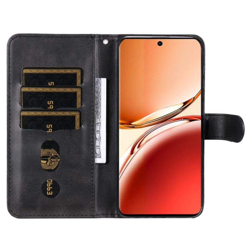 Housse Oppo Reno 12 F 5G Portefeuille à Fermeture Éclair