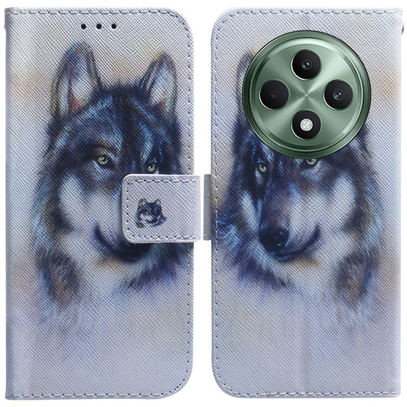 Housse Oppo Reno 12 F Chien Aquarelle