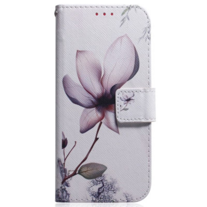 Housse Oppo Reno 12F 5G Fleur Rose