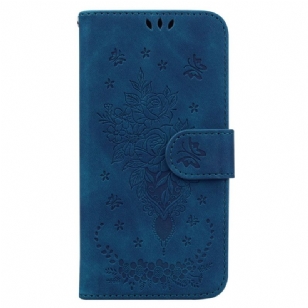 Housse Oppo Reno 12F 5G Motif Papillons et Fleurs