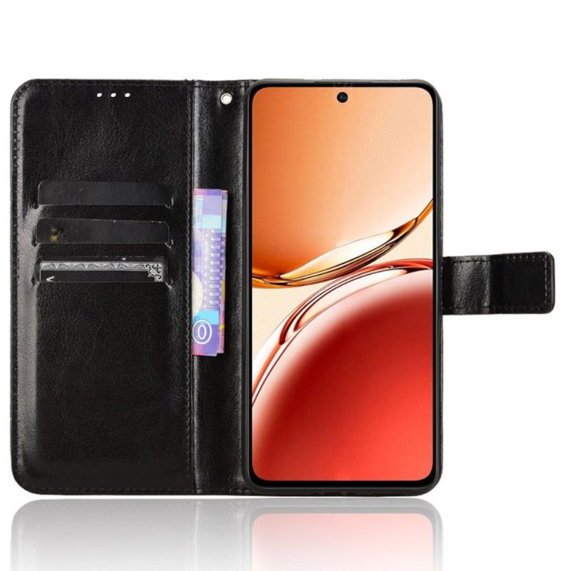 Housse Oppo Reno 12F 5G Simili Cuir Flashy à Lanière