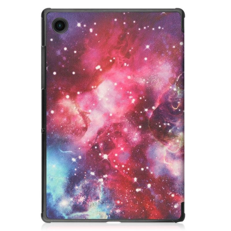 Coque Samsung Galaxy Tab A8 (2021) avec rabat intelligent motif galaxie