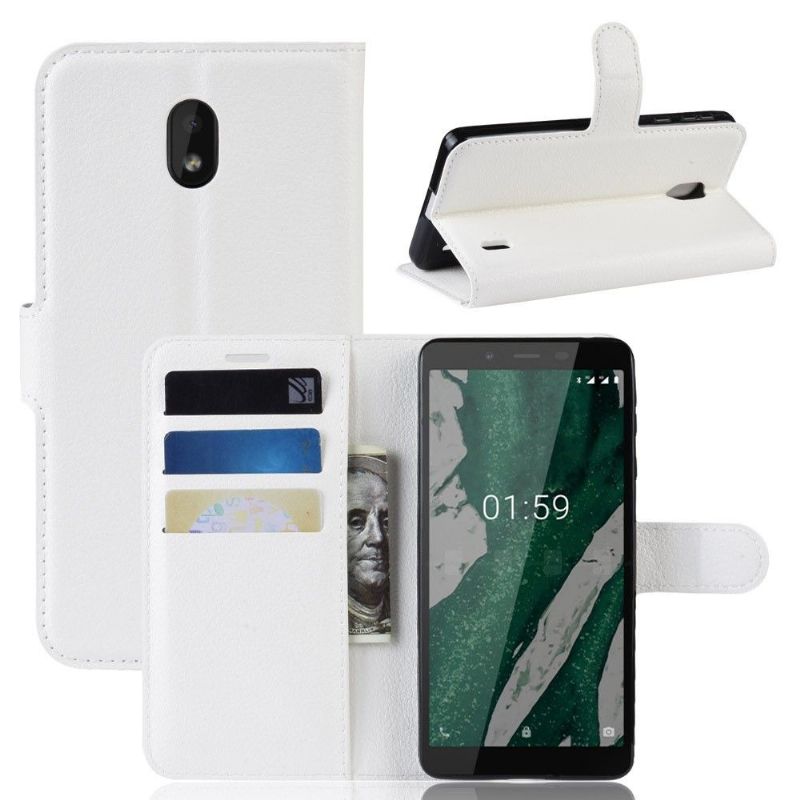 Nokia 1 Plus - Étui style cuir portefeuille