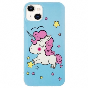 Coque iPhone 15 Plus Fluorescente Licorne