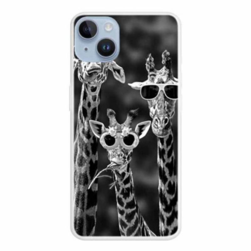 Coque iPhone 15 Plus Girafes Incognito