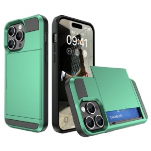 Coque iPhone 15 Plus Porte-Carte à Glissière