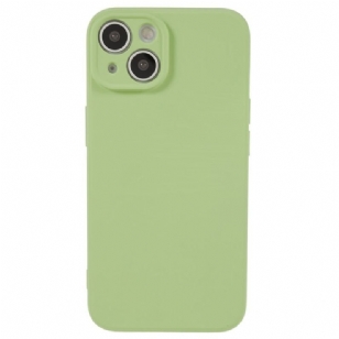 Coque iPhone 15 Plus Silicone Pastel et Microfibre