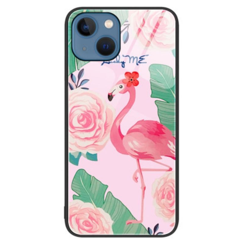 Coque iPhone 15 Plus Verre Trempé Flamant Rose