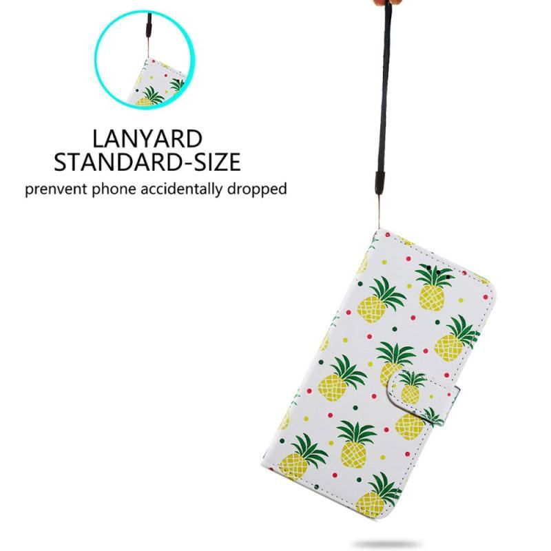 Housse iPhone 15 Plus Ananas à Lanière