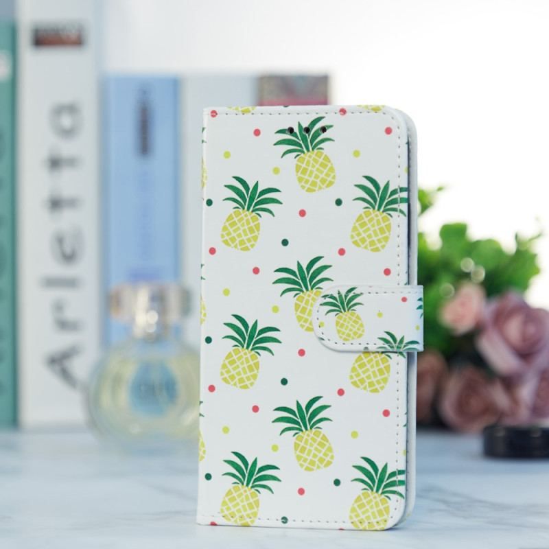 Housse iPhone 15 Plus Ananas à Lanière