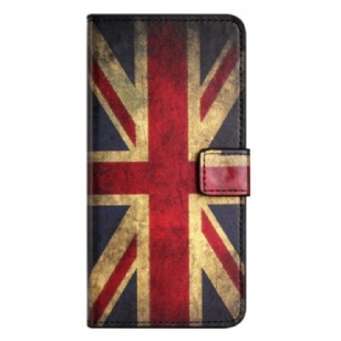 Housse iPhone 15 Plus Drapeau Anglais Vintage