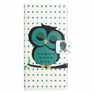 Housse iPhone 15 Plus Hibou Endormi