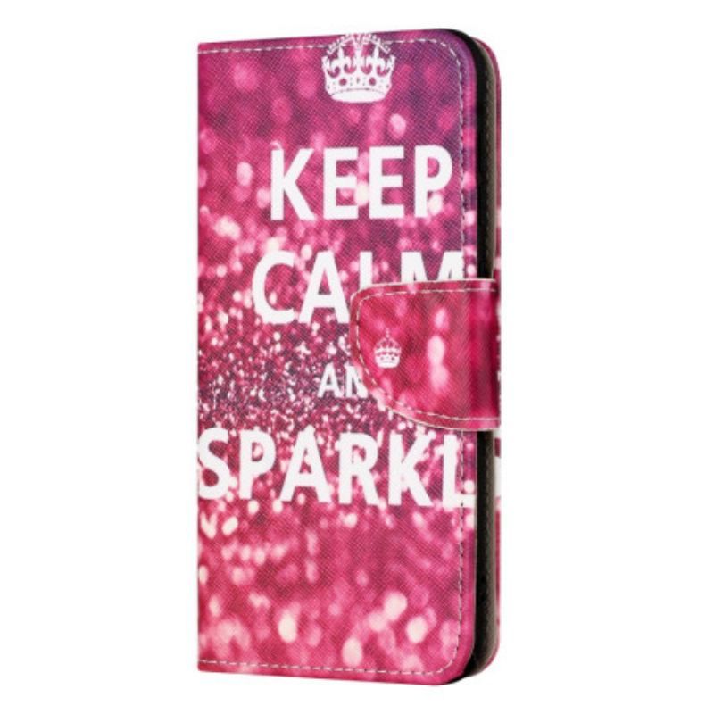 Housse iPhone 15 Plus Keep Calm and Sparkle