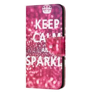 Housse iPhone 15 Plus Keep Calm and Sparkle